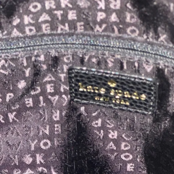 Kate Spade ♠️ Big Bow Black Leather Satchel NWOT - Picture 5 of 9